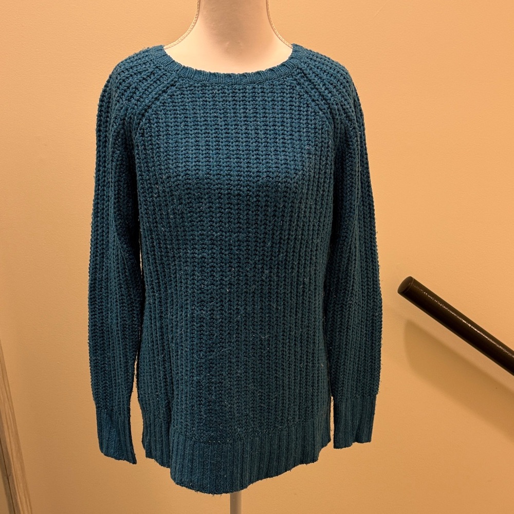 American Eagle Outfitters Blue Crew Neck Sweater